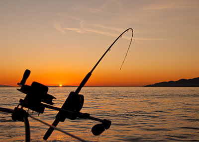 using a downrigger while fishing for pacific salmon