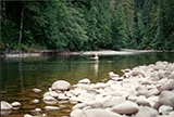 Tom Fly Fishing for Steelhead in a deep pool