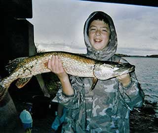 aris's first pike from Bass on Hook