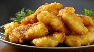 photo of Joe's crispy deep fried crappie fillets in tempura batter